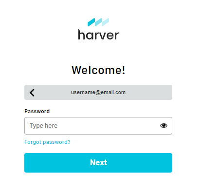 Logging In – Harver Knowledge Base